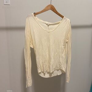 Wilfred Soft Cream Long Sleeve Top